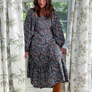 Summersalt Tiered Puff Sleeve Dress